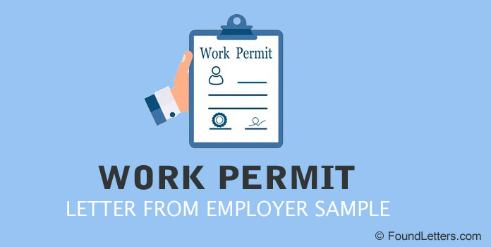 Work Permit Letter from Employer Format