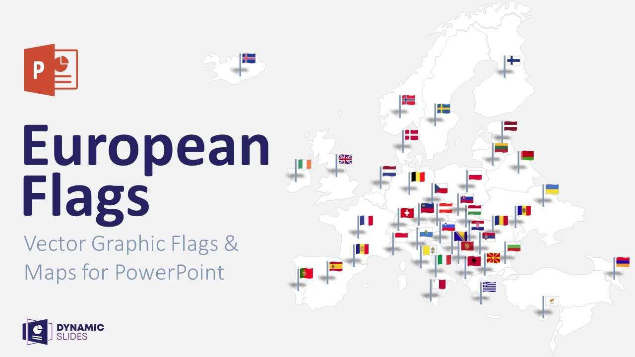 European Vector Flags for PowerPoint