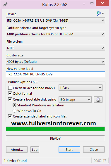 Rufus - Create bootable USB Drives The Easy Way With ISO file