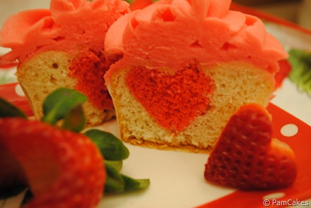 Cupcakes con corazón