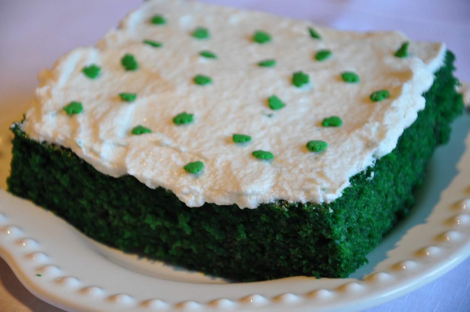 Elizabeth Ann s Recipe Box Green  Velvet  Sheet Cake  with 