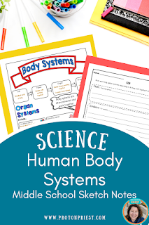 Human body systems sketch notes