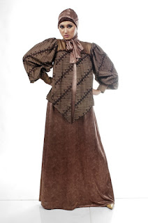 Model Gaun Muslim Batik