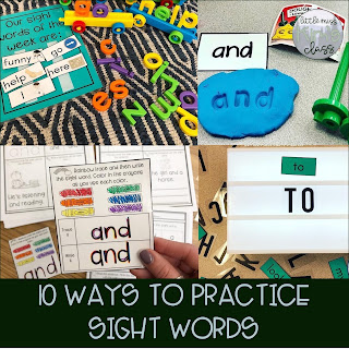 Sight word practice in special education