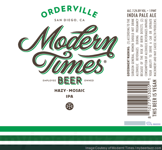 Modern Times - Orderville IPA 16oz Cans