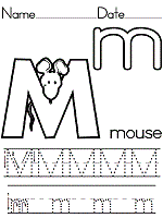 Printable Mouse Coloring Sheet Alphabets Ideas
