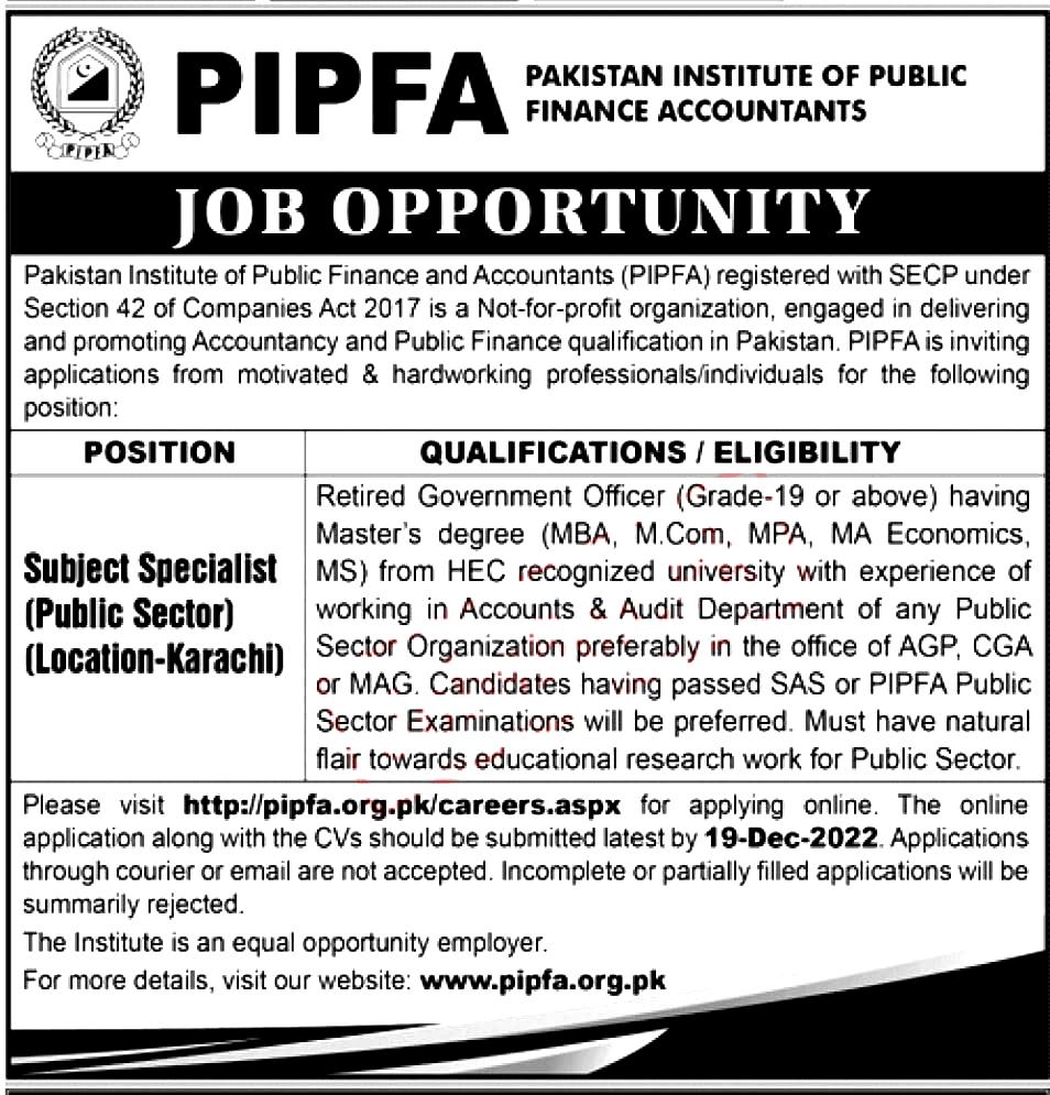 Pakistan Institute of Public Finance Accountants