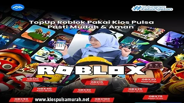 Top Up Roblox Pakai Kiospulsa