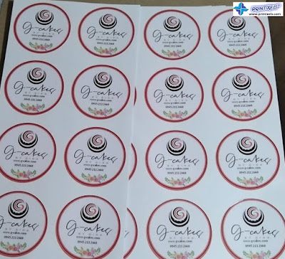 Round Vinyl Sticker Labels Philippines - G-Cakes