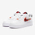 Sepatu Sneakers Nike Sportswear Air Force 1 07 Premium White Black Pomegranate Habanero Red DH7579100