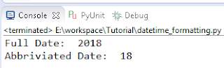 Python strftime Datetime Formatting