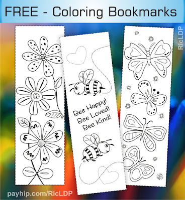 free coloring bookmarks