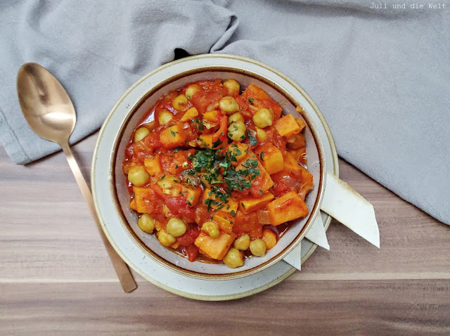 Sweet potato chickpea stew