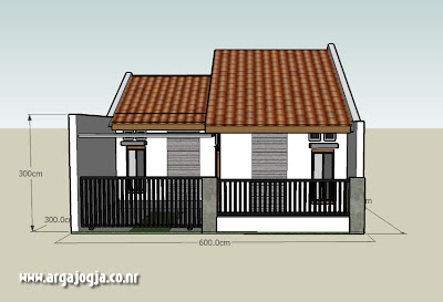 Desain rumah minimalis type 45 on  Arsitek: Desain Sketch Eksterior 