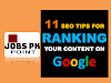 11 SEO TIPS FOR RANKING YOUR CONTENT ON GOOGLE