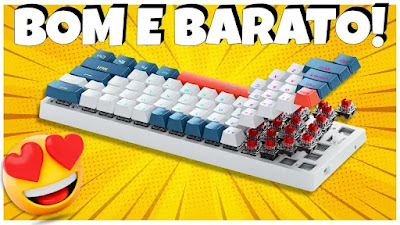 Teclado Gamer Custo-Benefício - Machenike K500 B61 Mini Mecânico 60%