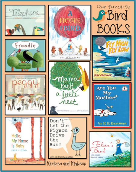 Bird Books Mudpies and Makeup