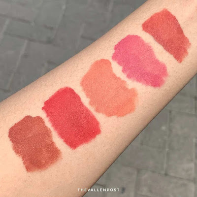 colorkey soft matte lip cream swatch all color