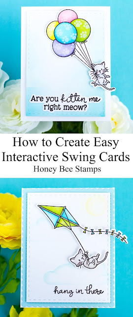 Easy Interactive Swing Cards for Honey Bee Stamps  by ilovedoingallthingscrafty.com