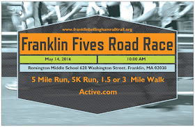  6th Annual Franklin & Bellingham Franklin Fives Road Race - May 14