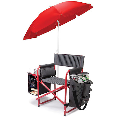 Portable Folding Chair, Cooler and Side Table that Converts Into An Easy-To-Carry Backpack for Outdoor Activities