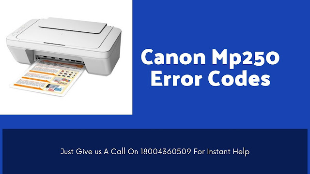 Canon Mp250 Error Codes  