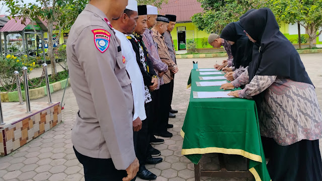 Apel Deklarasi Pencanangan Pembangunan ZI MTsN 1 Aceh Tamiang