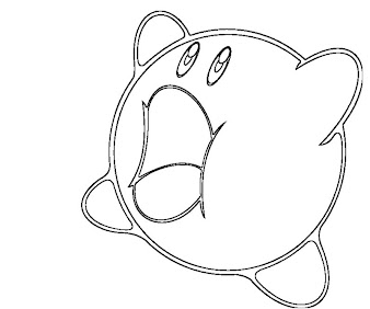 #9 Kirby Coloring Page