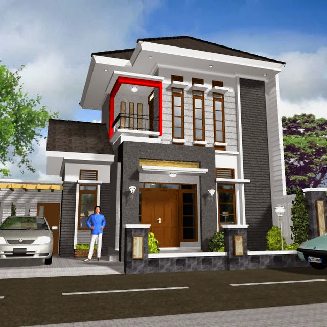 Info model rumah tingkat minimalis Modern 