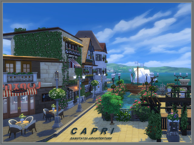 Capri Café Sims 4 House