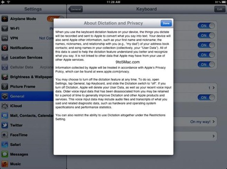 Siri dictation 5.1