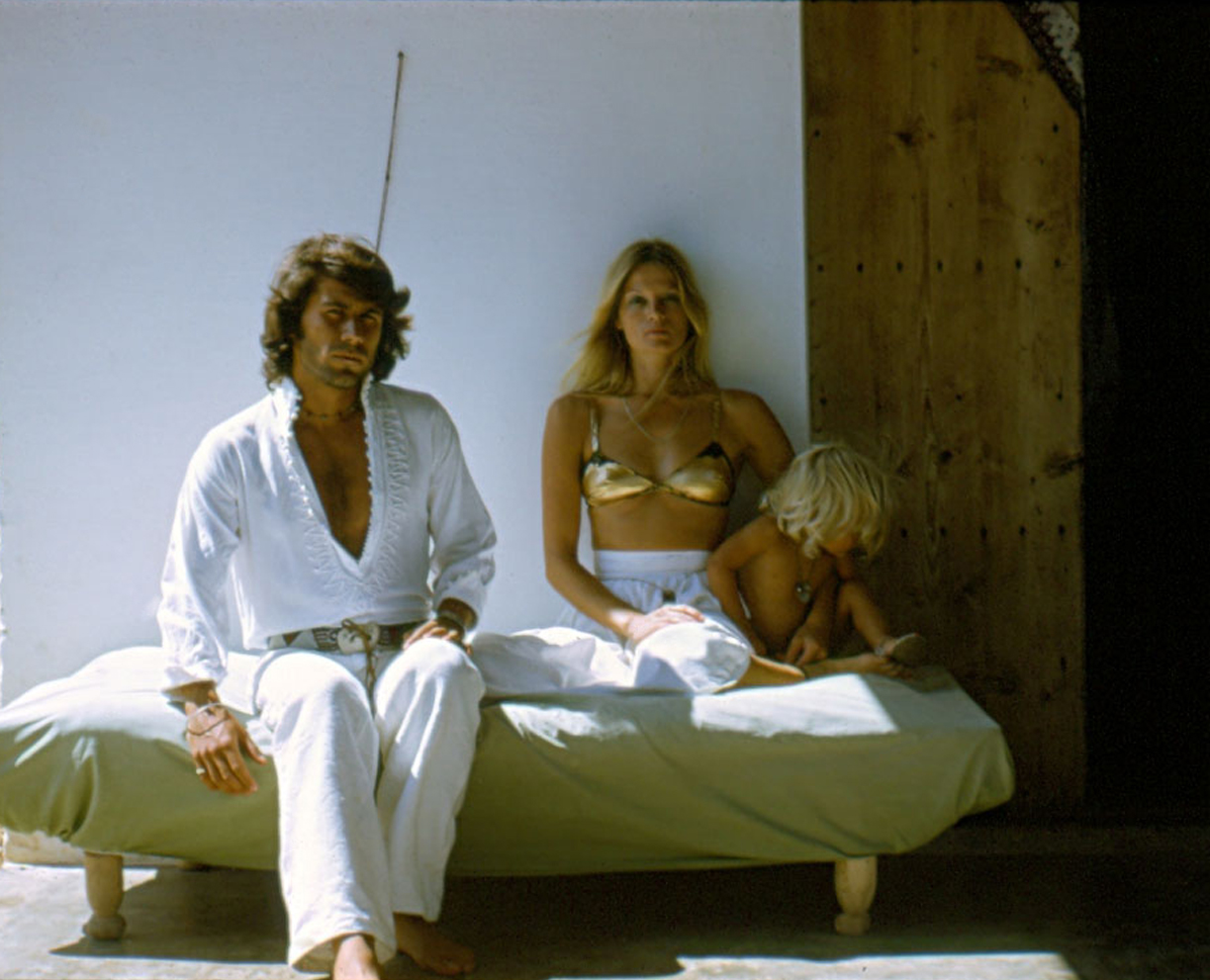 Willy Van Rooy in family self-portrait. Ibiza, 1970s. | fashion, model, 70s, Spain, Ibiza, travel, aesthetic, summer, gold swimsuit, lifestyle, bohemian, chic style, vintage | Allegory of Vanity