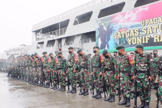 Kemarin,  450 Pasukan Raider 600 Modang Diberangkatkan Lawan KKB Papua 