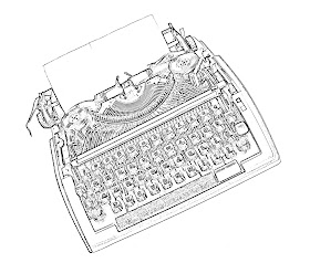 typewriter sketch