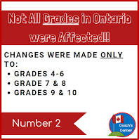 Fact 2:  Not all grades in Ontario were affected.