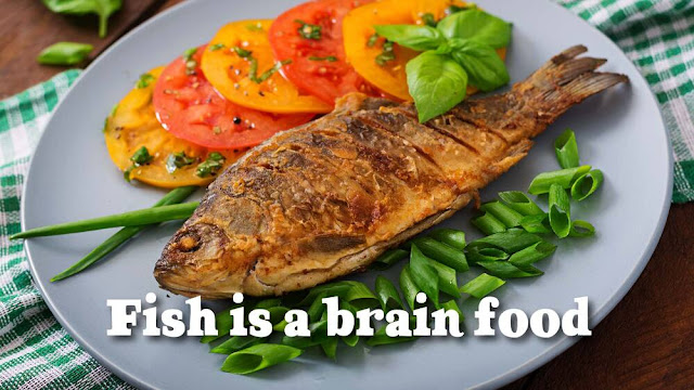 Fish is a brain food that sharpens intelligence
