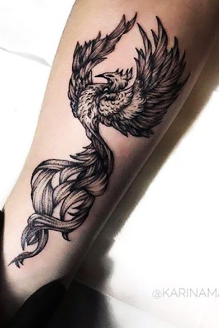 Top 20 Beautiful Phoenix Tattoo Designs รอยสักนกฟินิกซ์