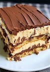 NO BAKE PEANUT BUTTER ECLAIR CAKE