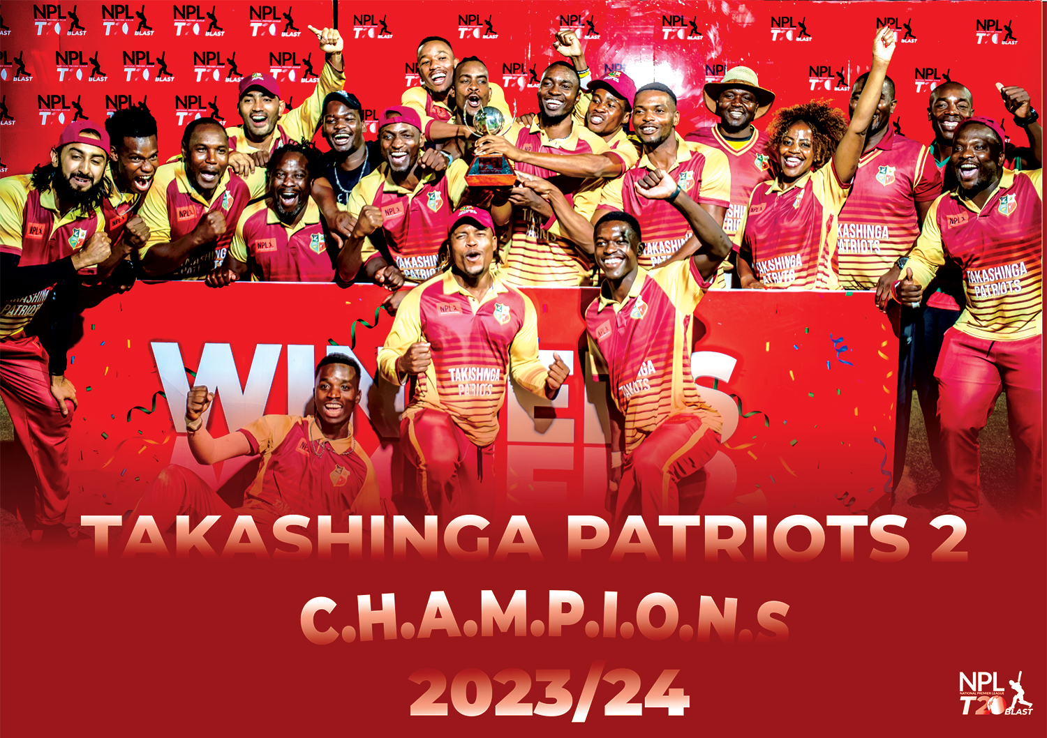 TAKASHINGA PATRIOTS 2 CROWNED 2023 NPL T20 BLAST