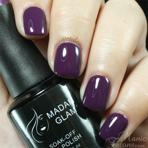 Madam Glam Gel Polish 094 Plum Addict Swatch