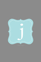 Personalized Initial Blue