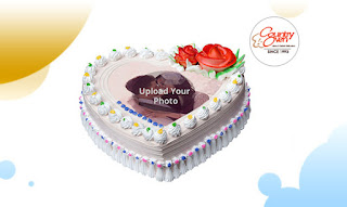 Heartful Special Rosy Photo Cake