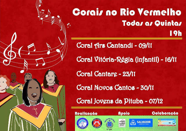 Nesta quinta tem apresentação de Coral no Largo de Sant´ Ana 