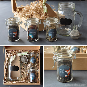 free printables and gift giving ideas using mason jars with Creative Bag