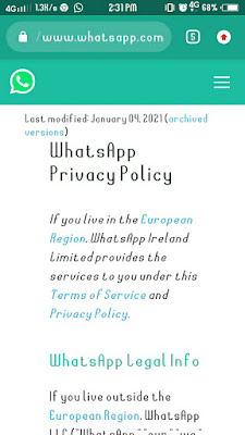Whatsapp privacy policy 2021 full explained