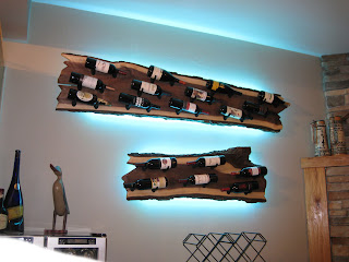Wall hanging wine rack system
