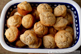 Cardamom-spiced Asian pear chunks fill this rich-with-cream whole wheat muffin recipe.