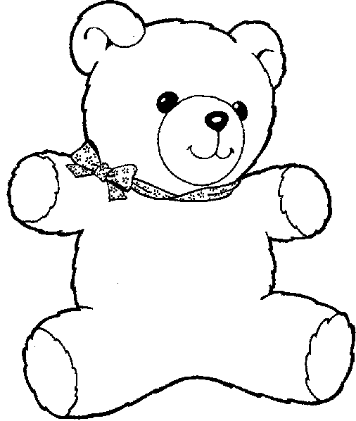 cute teddy bear coloring pages |Stock Free Images