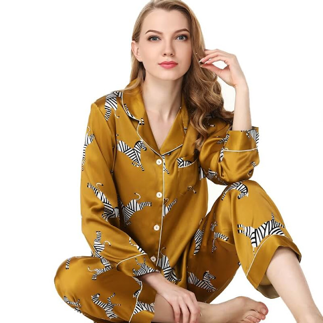 silk pajamas