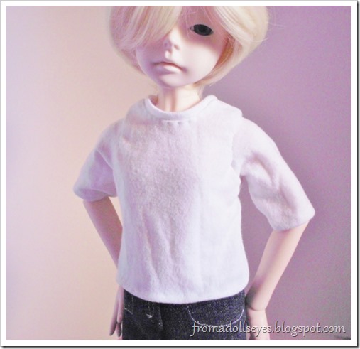 T-shirt pattern and tutorial for a MSD boy ball jointed doll